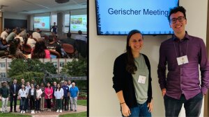 Presentation and group photo at the CataLight Lecture Tour and Verena Streibel and Jacob Schneidewind at the Gerischer Symposium at Colorado State University.