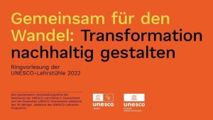 Ringvorlesung der UNESCO-Lehrstühle