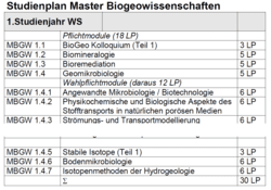 Studienplan Master