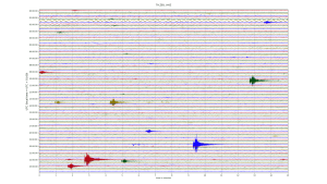 seismische Aktivität eines Schwarmbebens