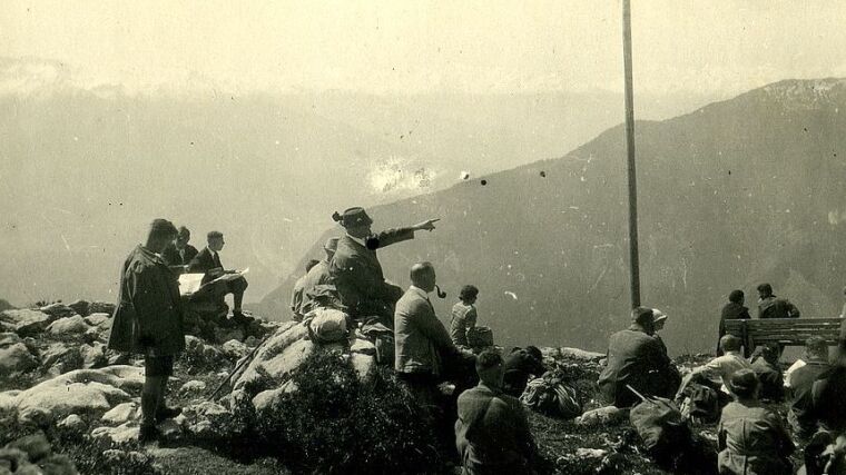 Exkursion mit W. von Zahn: "Bei der Erfurter Hütte", o.J.